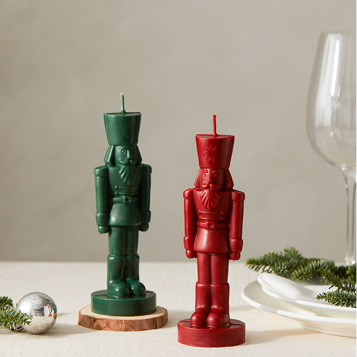 Nutcracker Figurine - Large Nutcracker Soldier Plastic Candle Mold