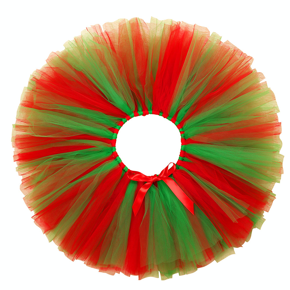 Elf Costume Christmas - 2-14 YearsGirls Christmas Elf Tutu Skirt