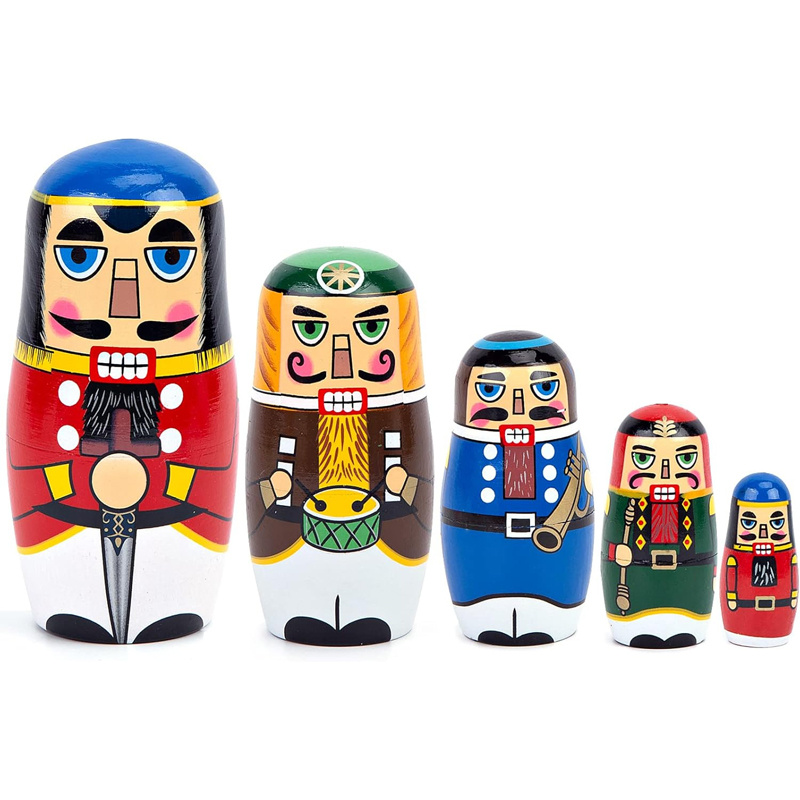5pcs Russian Nutcracker Nestin - đánh giá và giá Nutcracker Figurine