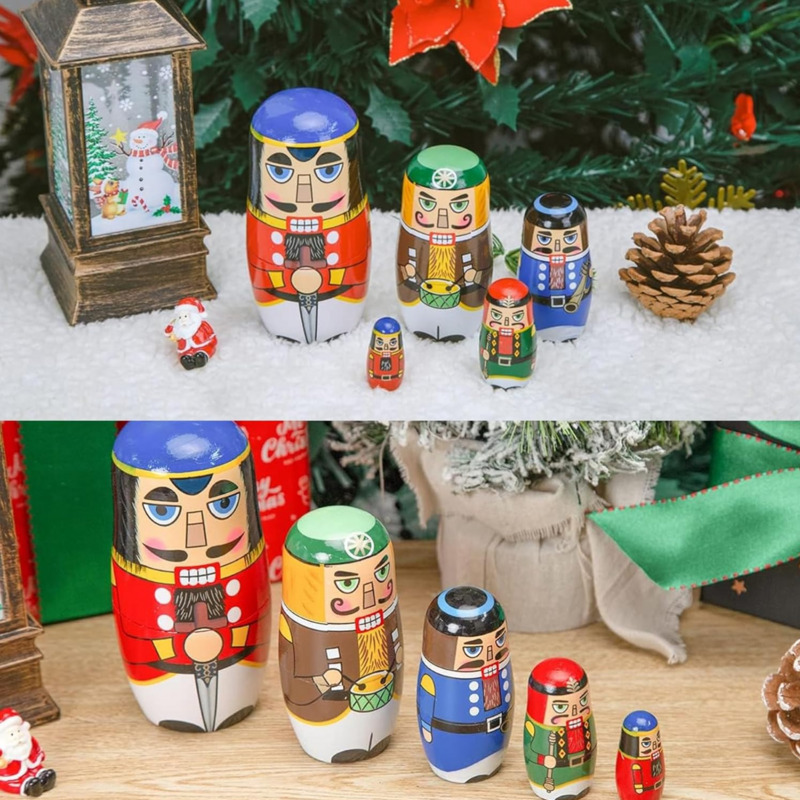 5pcs Russian Nutcracker Nestin - đánh giá và giá Nutcracker Figurine