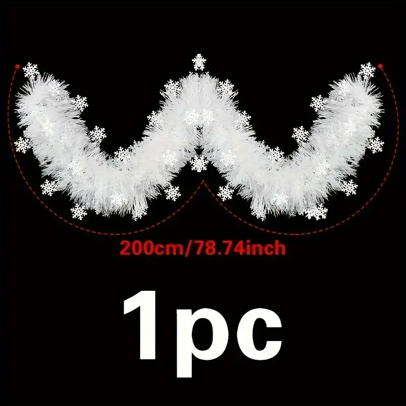 1PC 2m Christmas Tinsel Ribbon - đánh giá và giá Tinsel Garland Decoration