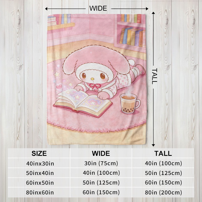 Sanrio Blanket Cozy Pink Flann - đánh giá và giá Christmas Throw Blanket