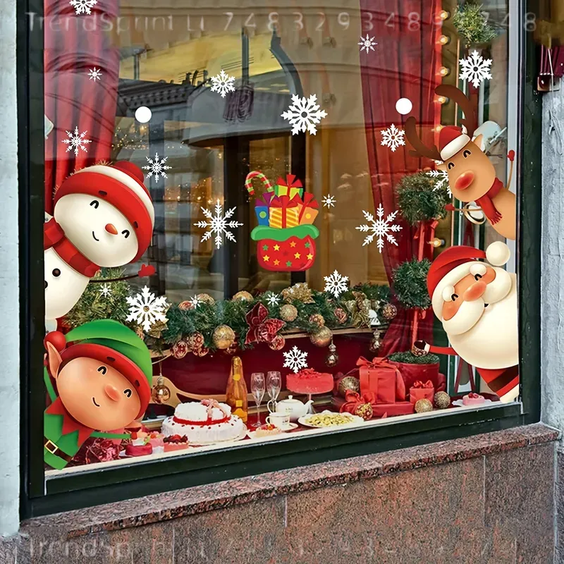 82 Pcs Christmas Window Clings - đánh giá và giá Snowflake Window Decal