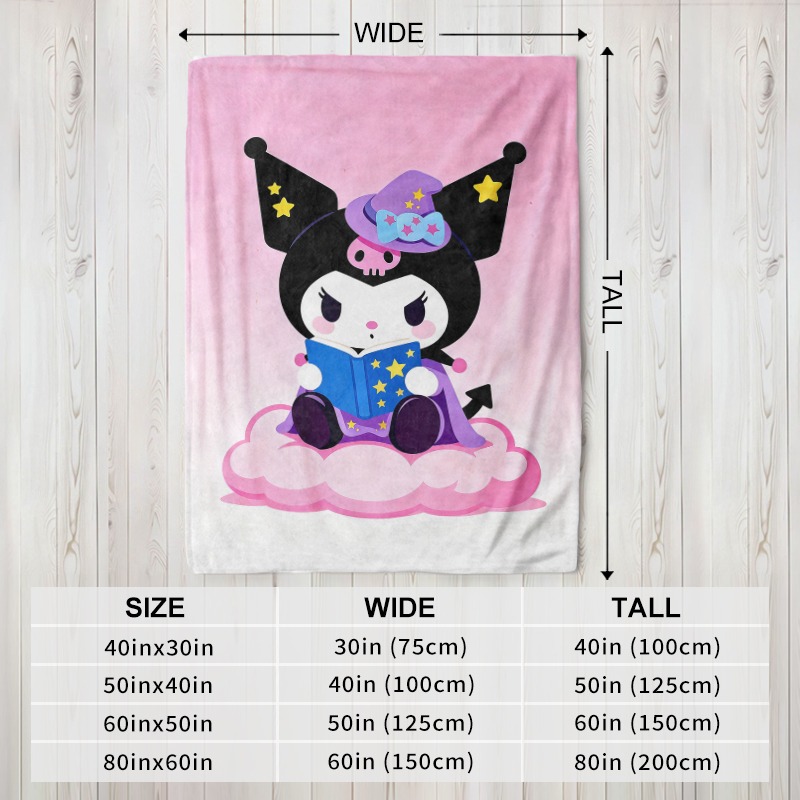 Sanrio Blanket Kuromi Witch Ma - đánh giá và giá Christmas Throw Blanket