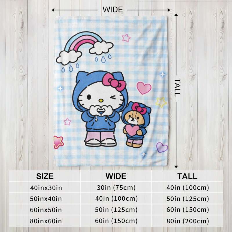 Sanrio Blanket Hello Kitty Bea - đánh giá và giá Christmas Throw Blanket