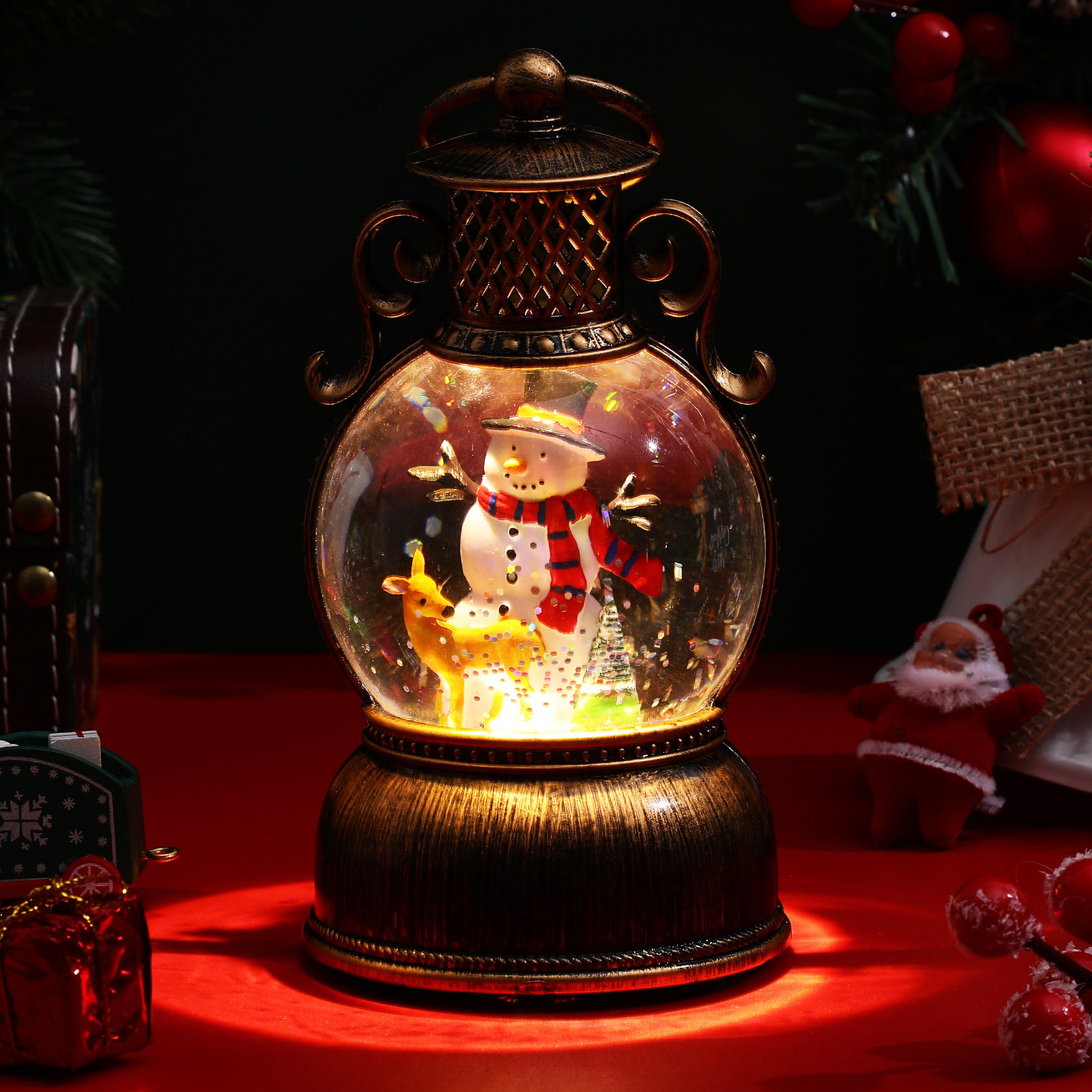 Christmas Music Box Light Up G - đánh giá và giá Snow Globe Musical