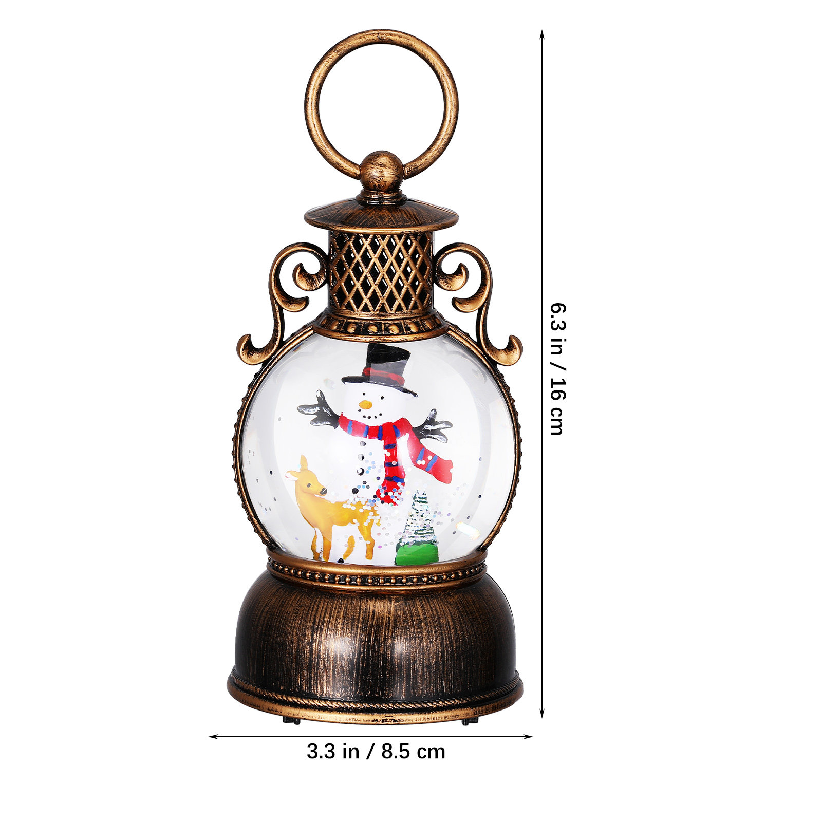 Christmas Music Box Light Up G - đánh giá và giá Snow Globe Musical