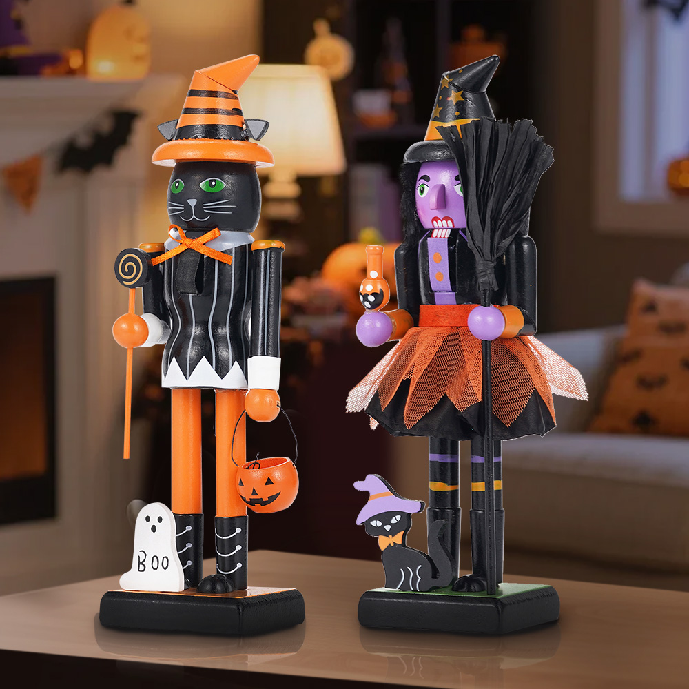 Halloween Solid Wood Nutcracke - đánh giá và giá Nutcracker Figurine