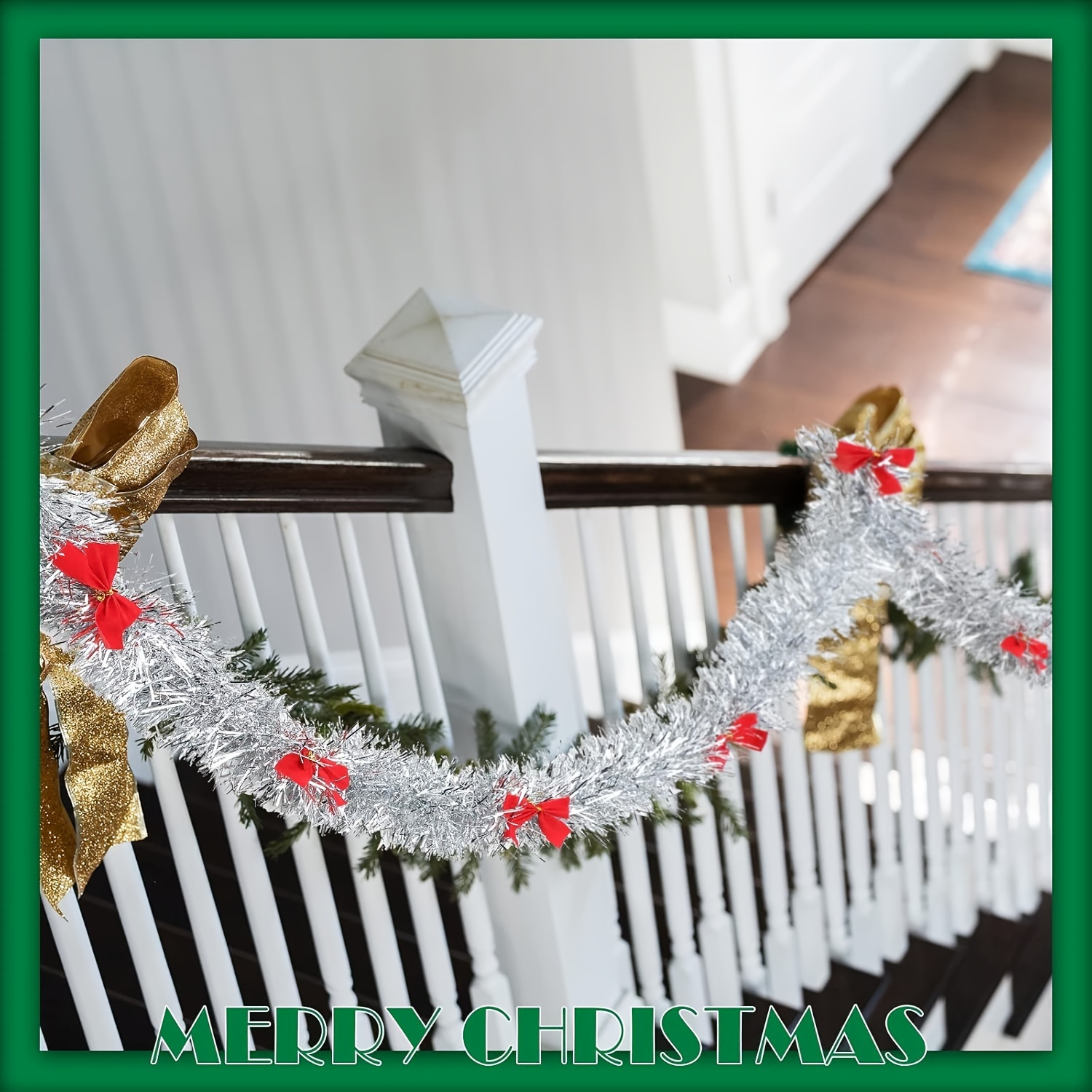 Christmas Tinsel Garland with  - đánh giá và giá Tinsel Garland Decoration