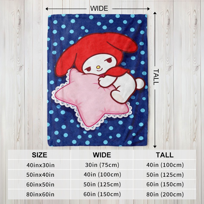 Sanrio Blanket My Melody Star  - đánh giá và giá Christmas Throw Blanket