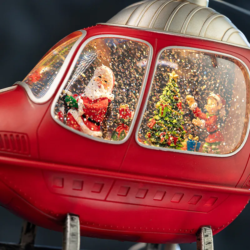 Rotating Helicopter Music Box  - đánh giá và giá Snow Globe Musical