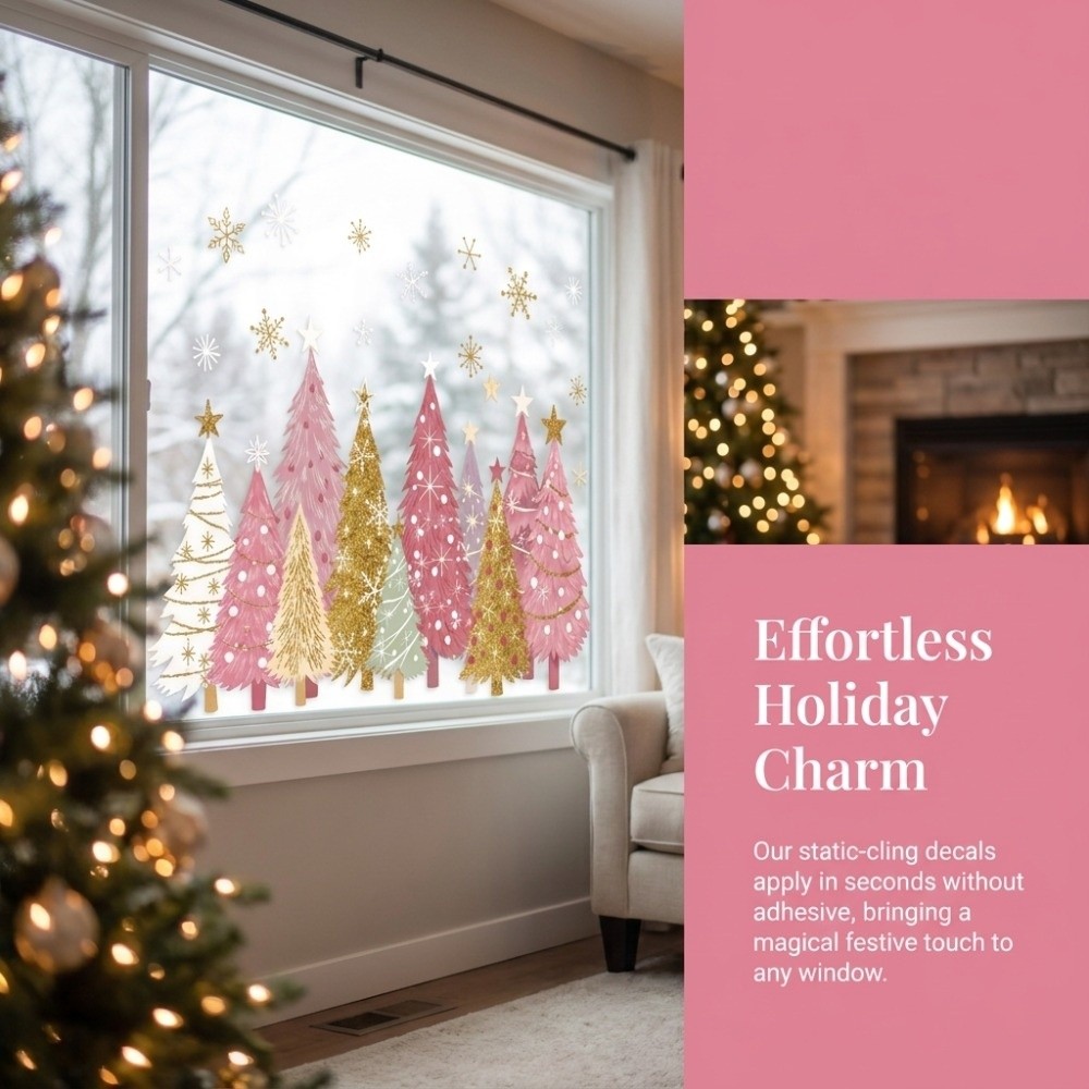 Reusable PVC Material Christma - đánh giá và giá Snowflake Window Decal