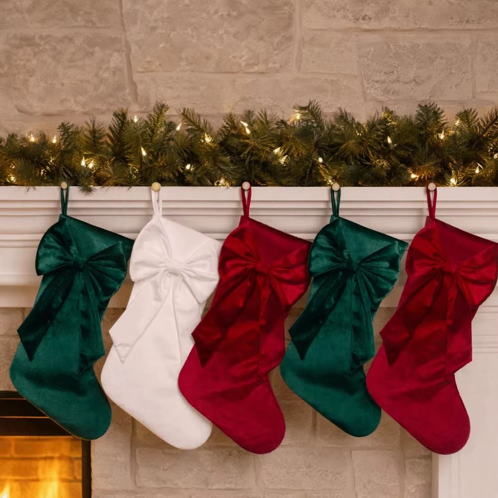 Velvet Christmas Stocking Larg - đánh giá và giá Christmas Stocking Hanging
