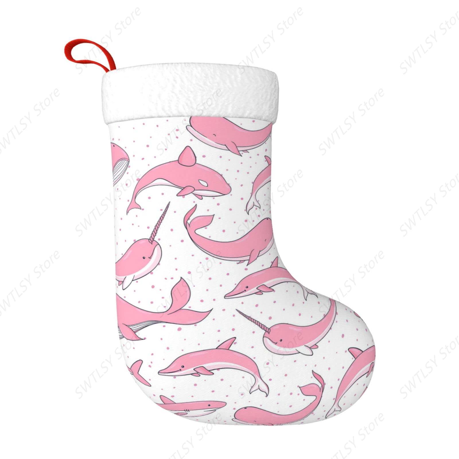Christmas Pink Whales Xmas Hol - đánh giá và giá Christmas Stocking Hanging
