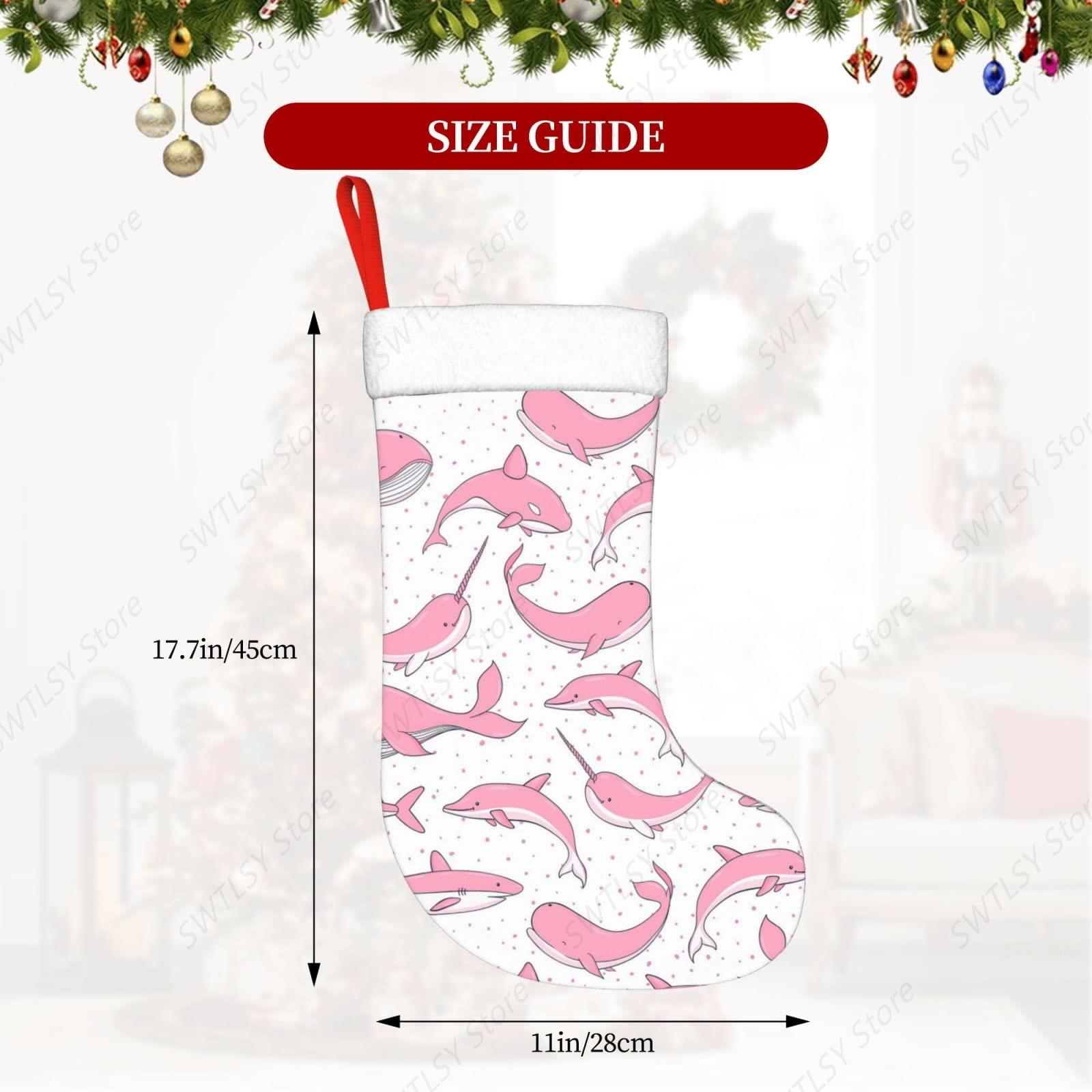 Christmas Pink Whales Xmas Hol - đánh giá và giá Christmas Stocking Hanging