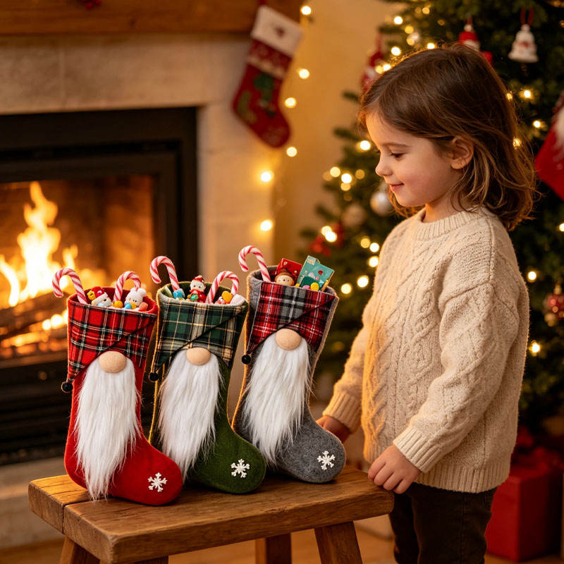 1-4PCS Christmas Treat Bags fo - đánh giá và giá Christmas Stocking Hanging